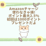 Amazonチャージ1000P+最大2.5%